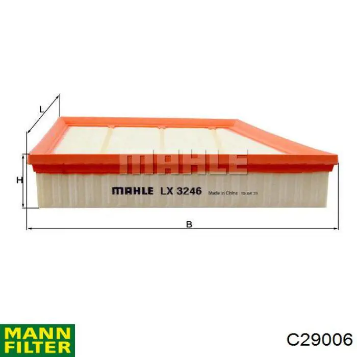 C29006 Mann-Filter filtro de aire