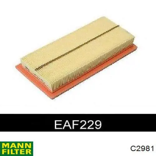 C2981 Mann-Filter filtro de aire