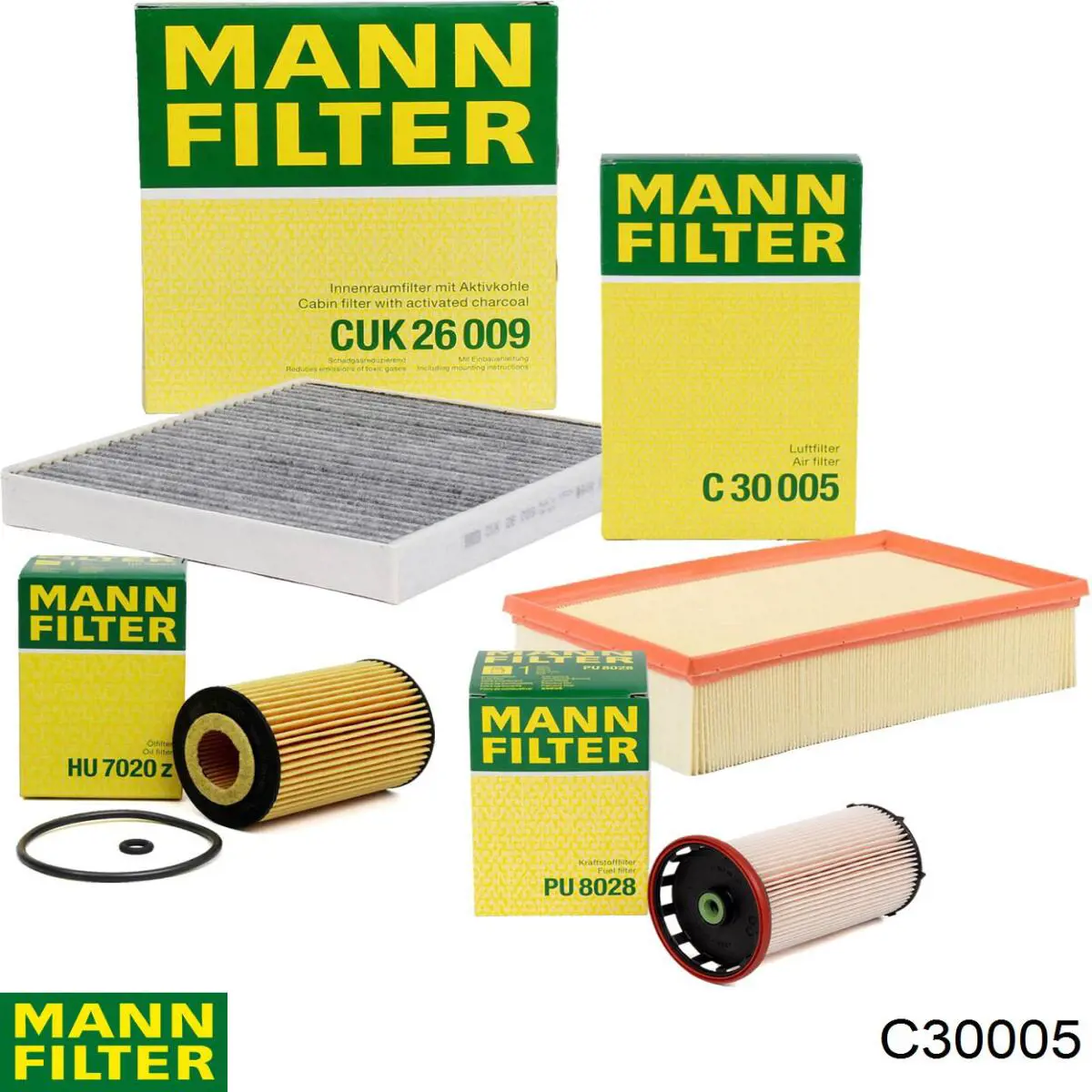 Filtro de aire Volkswagen Tiguan BW2, BJ2