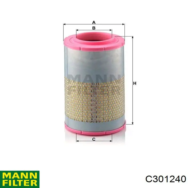 C301240 Mann-Filter filtro de aire