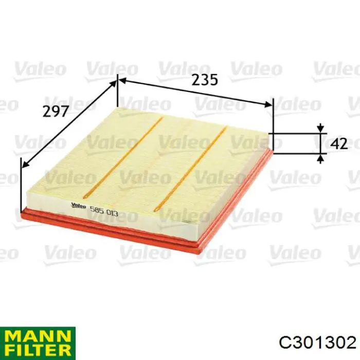 Comprar C301302 Mann-Filter Filtro de aire