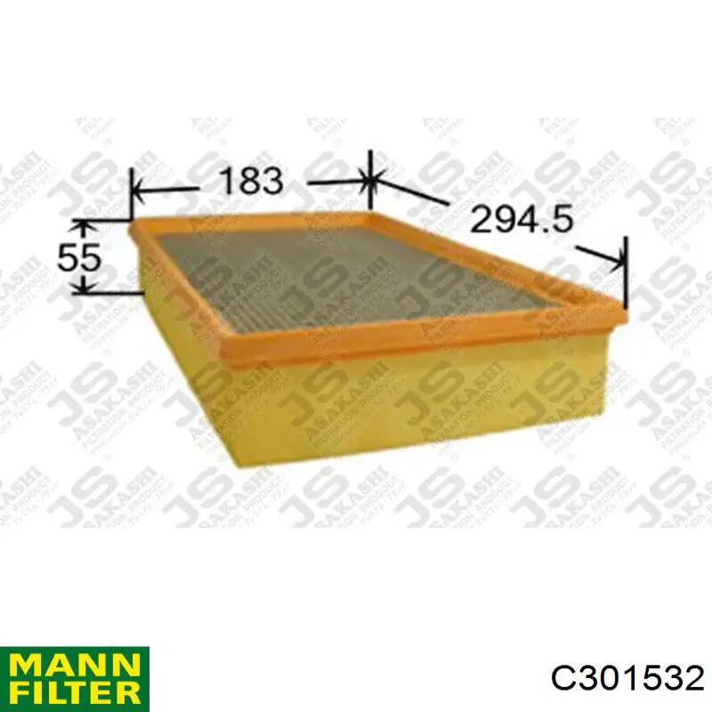 C301532 Mann-Filter filtro de aire