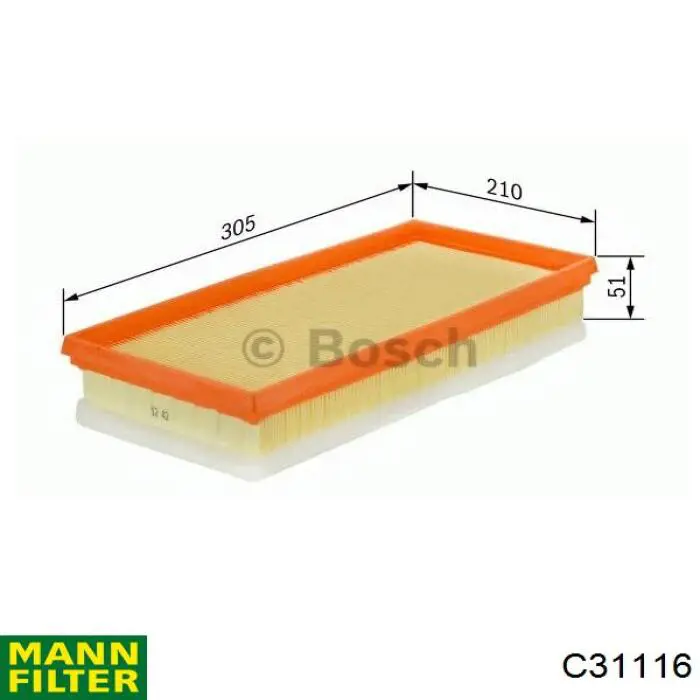 El filtro de aire Mann-Filter C31116 precio, desde 12,43 EUR