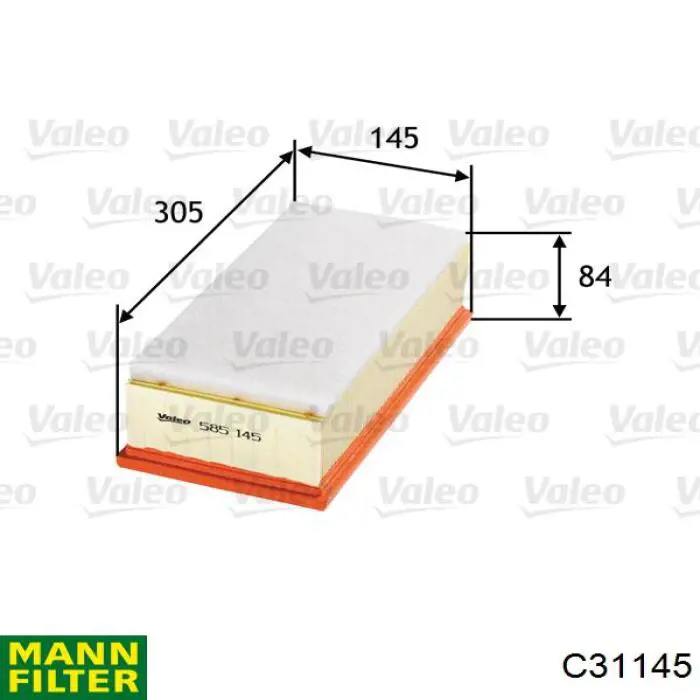 Filtro aire Mann-Filter C31145
