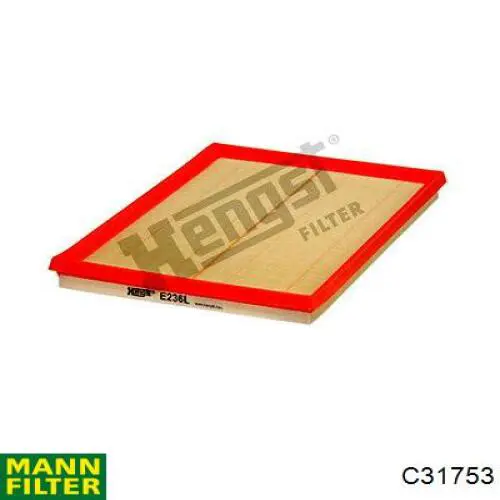 C31753 Mann-Filter Filtro de aire de motor