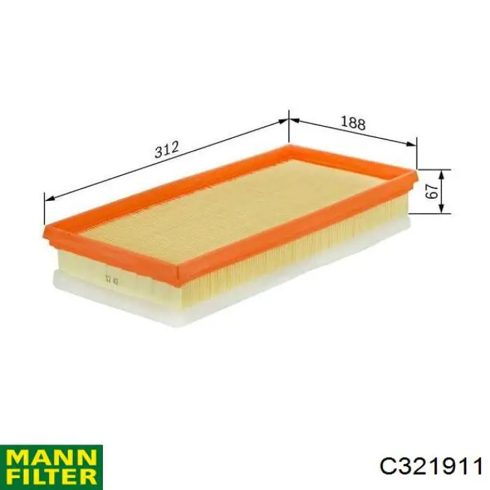 C321911 Mann-Filter filtro de aire