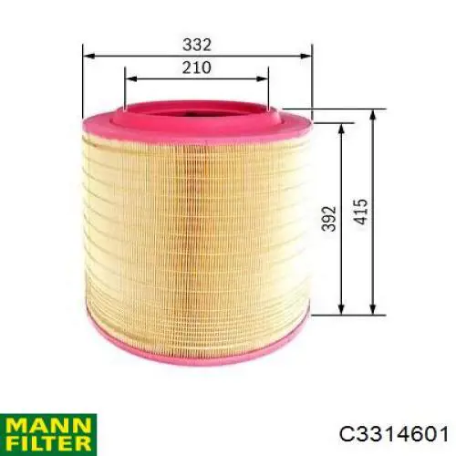El filtro de aire Mann-Filter C3314601 precio, desde 55,18 EUR