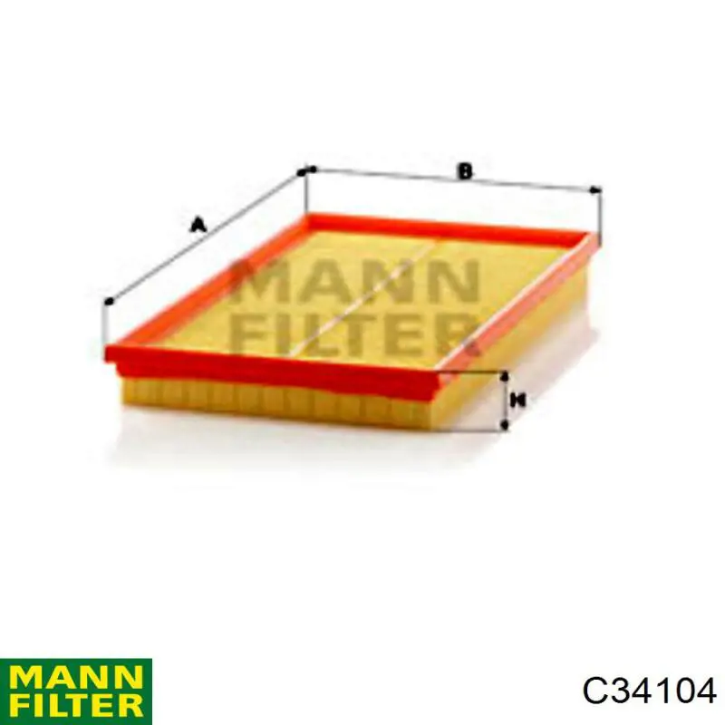 C34104 Mann-Filter filtro de aire
