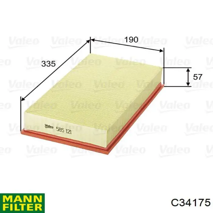 Comprar C34175 Mann-Filter Filtro de aire