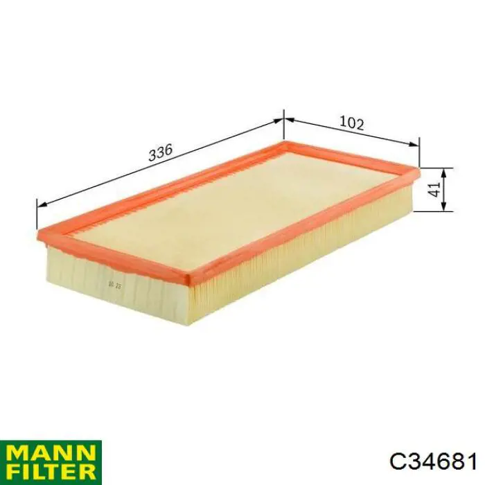 C34681 Mann-Filter filtro de aire