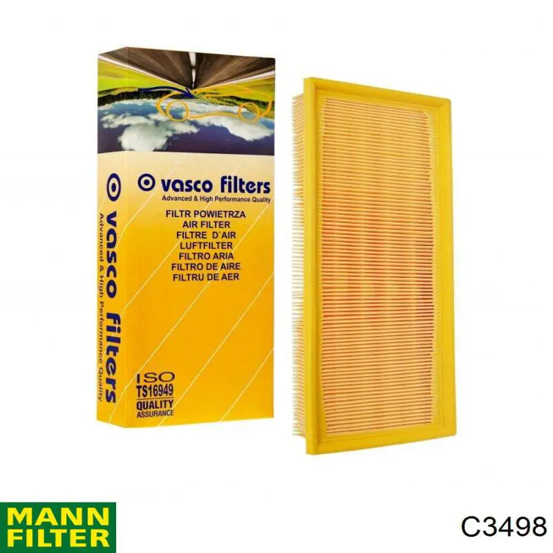 Filtro de aire C3498 Mann-Filter