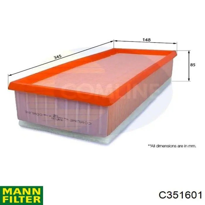 El filtro de aire Mann-Filter C351601 precio, desde 9,61 EUR