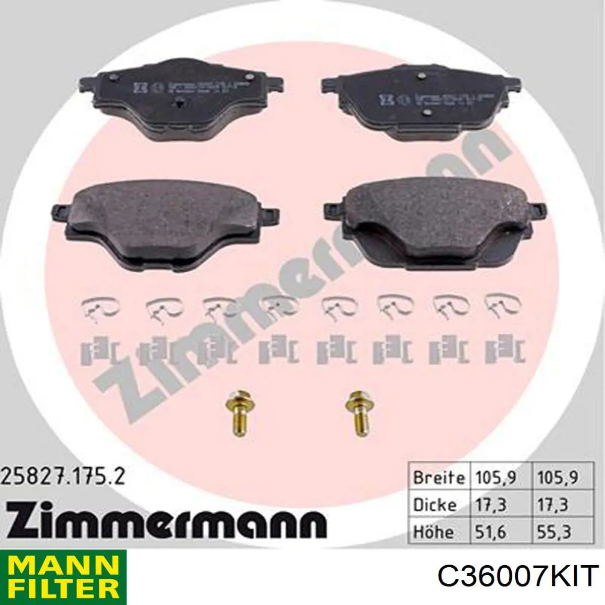 El filtro de aire Mann-Filter C36007KIT precio, desde 11,11 EUR