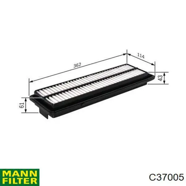 Comprar C37005 Mann-Filter Filtro de aire