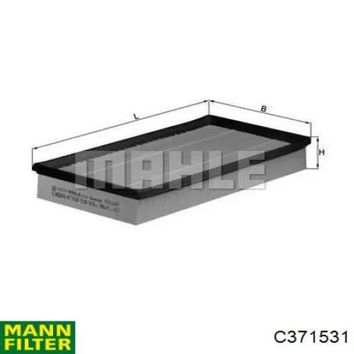 C371531 Mann-Filter filtro de aire