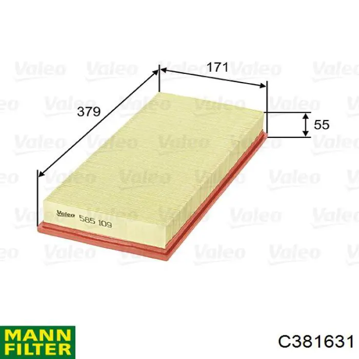 Comprar C381631 Mann-Filter Filtro de aire