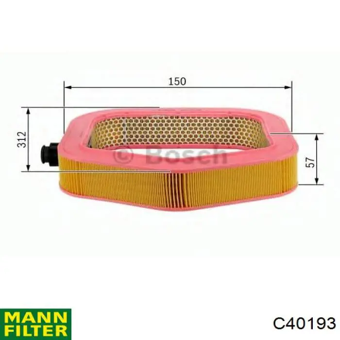 C40193 Mann-Filter filtro de aire