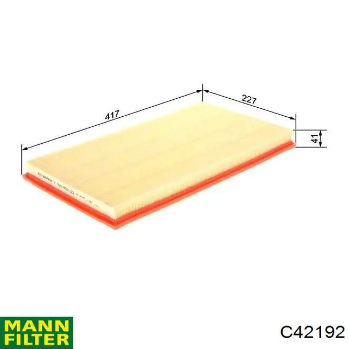 C42192 Mann-Filter filtro de aire