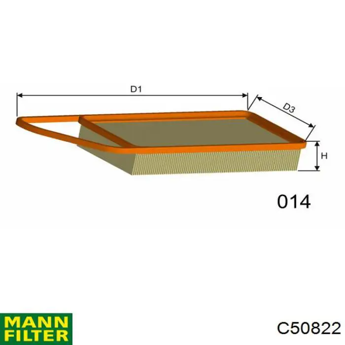 Filtro de aire 3040000 UFI