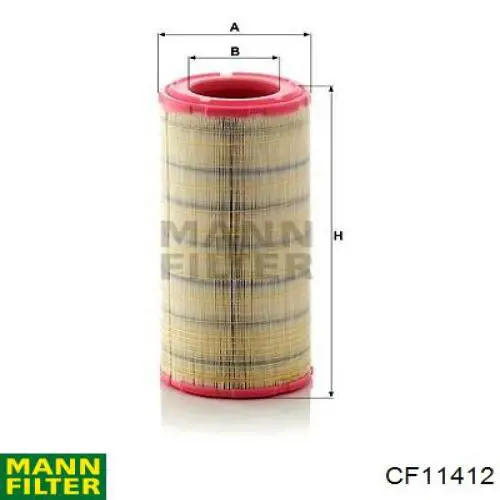 CF11412 Mann-Filter filtro de aire