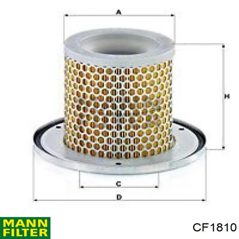 Filtro de aire de la bomba de aire secundario Mann-Filter CF1810 precio, desde 26,38 EUR