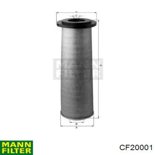 CF20001 Mann-Filter filtro de aire