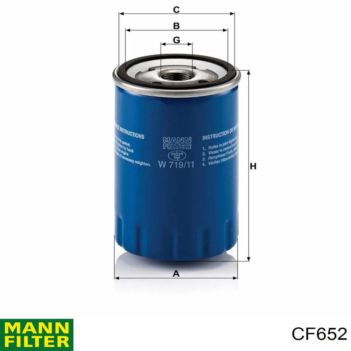 CF620 Mann-Filter filtro de aire