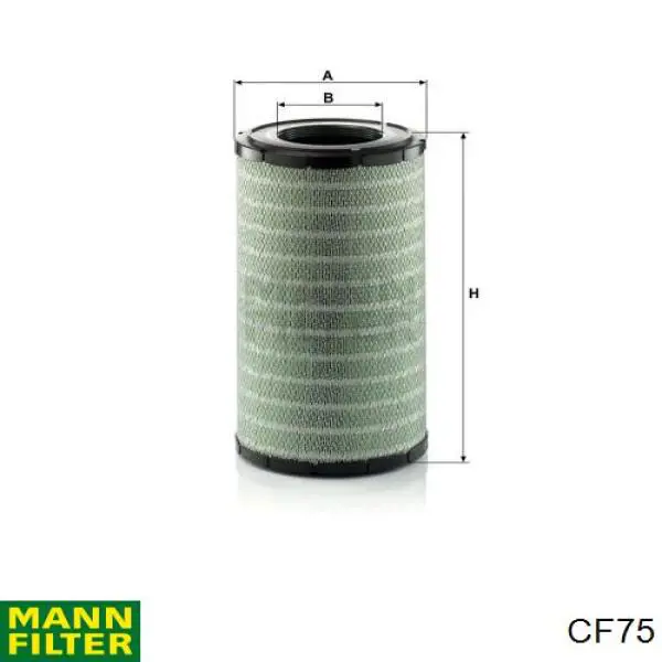 CF75 Mann-Filter Filtro de aire de la bomba de aire secundario