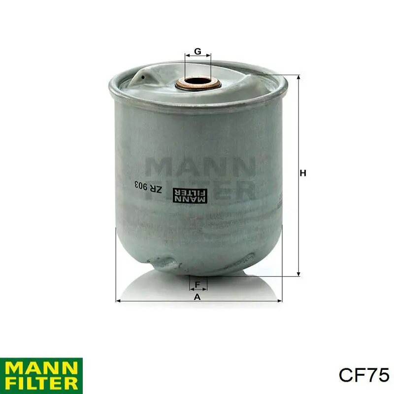 CF75 Mann-Filter filtro de aire complementario