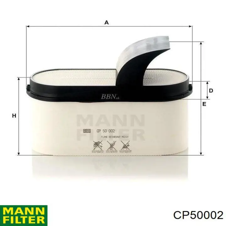 Comprar CP50002 Mann-Filter Filtro de aire