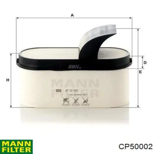 LX3556 Mahle Original filtro de aire
