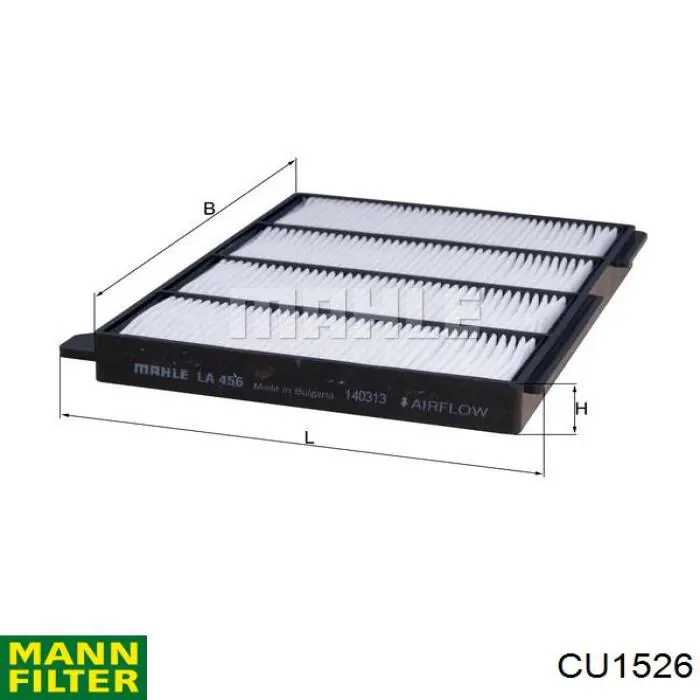 Comprar CU1526 Mann-Filter Filtro de aire del habitáculo