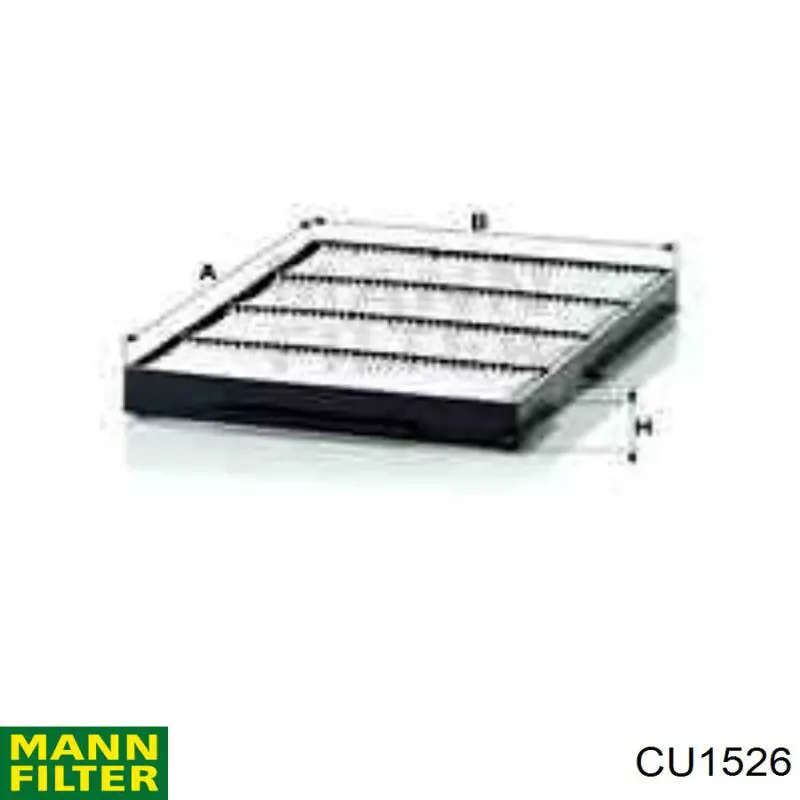 Filtro de cabina Mann-Filter CU1526 precio, desde 10,12 EUR