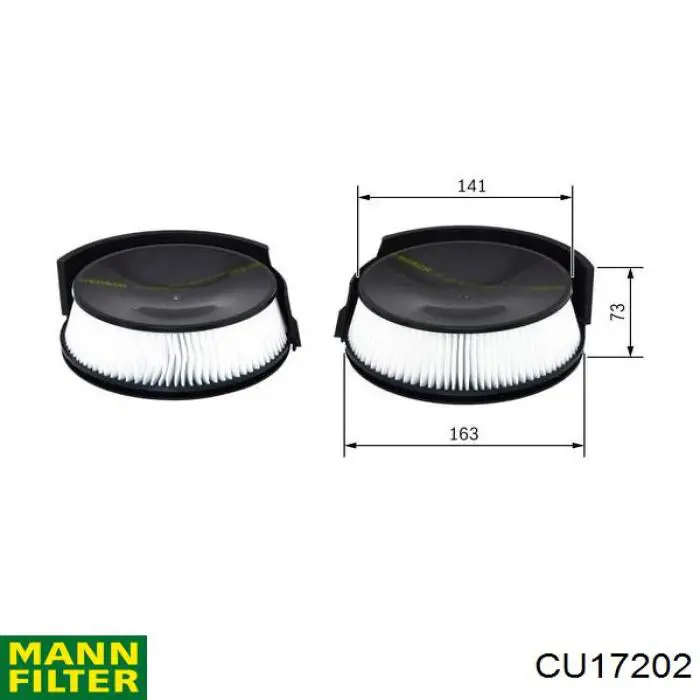Filtro de polen BMW 64119404386