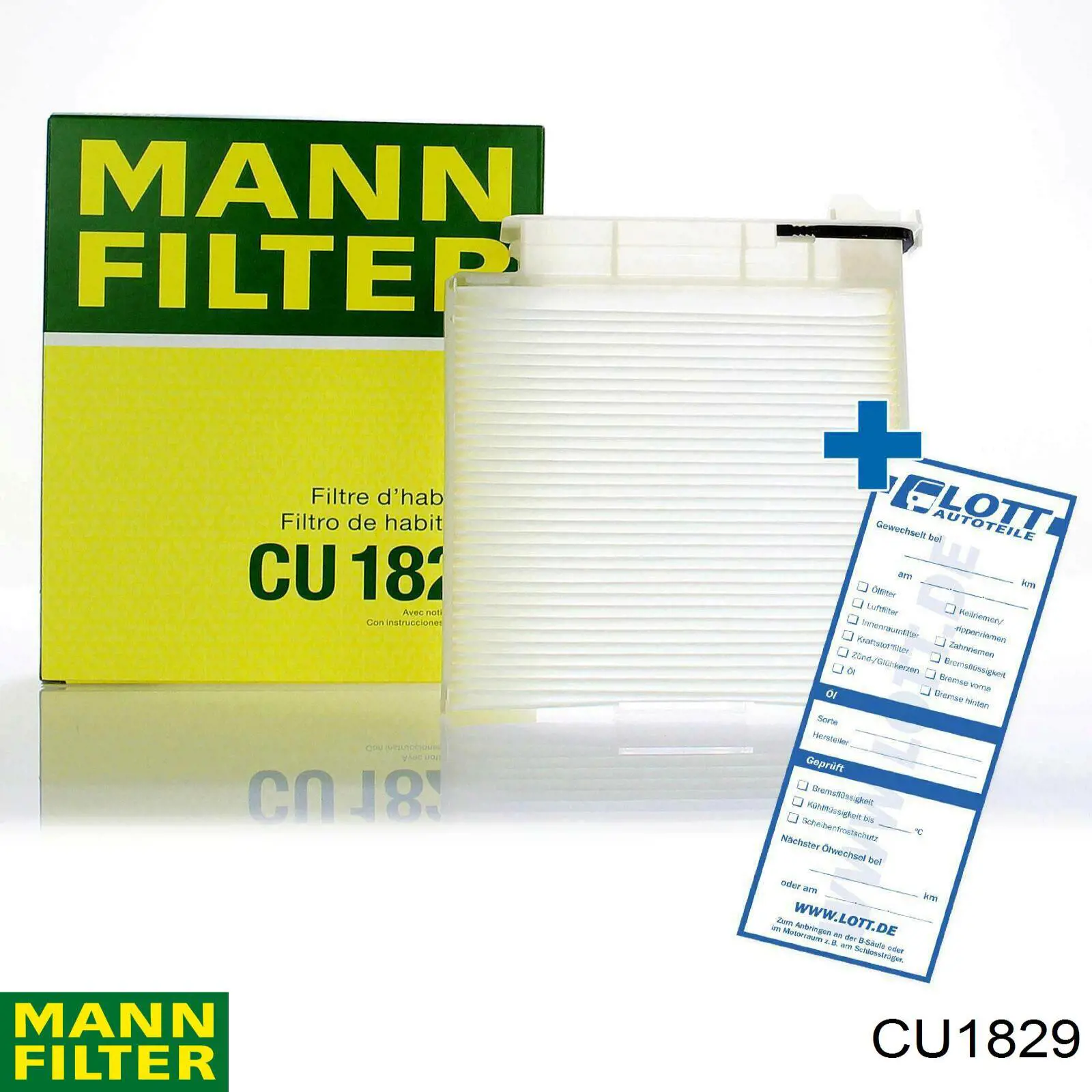 CU1829 Mann-Filter filtro habitáculo