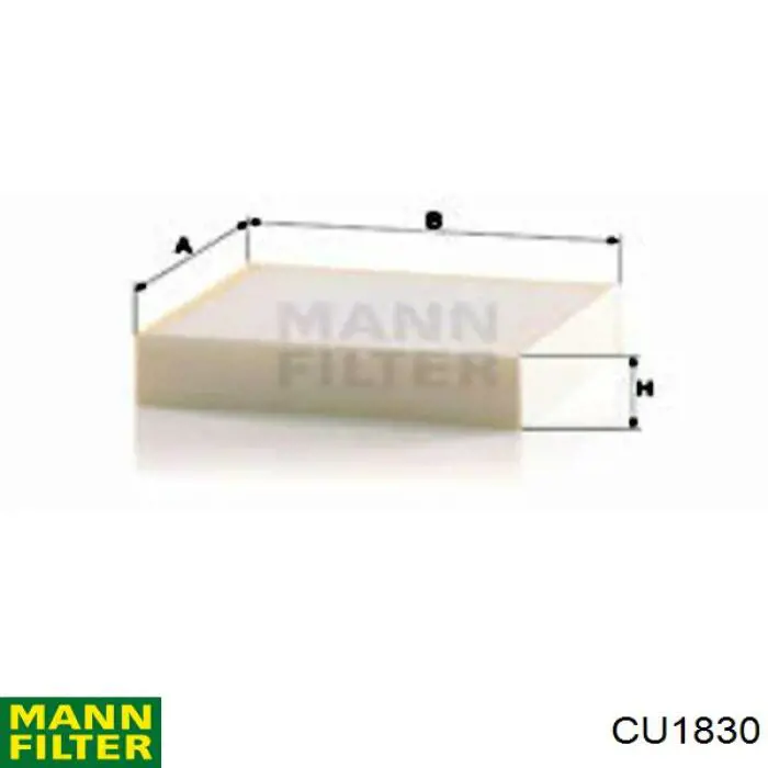 CU1830 Mann-Filter filtro habitáculo