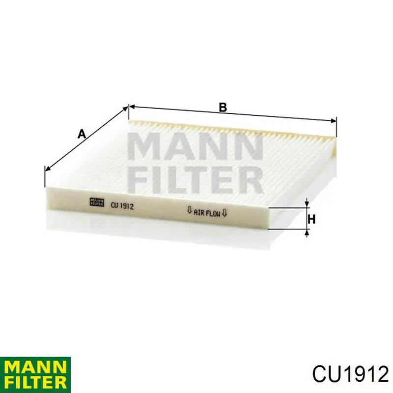 Filtro de cabina Mann-Filter CU1912 precio, desde 8,33 EUR