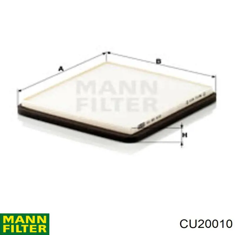 Comprar CU20010 Mann-Filter Filtro de aire del habitáculo