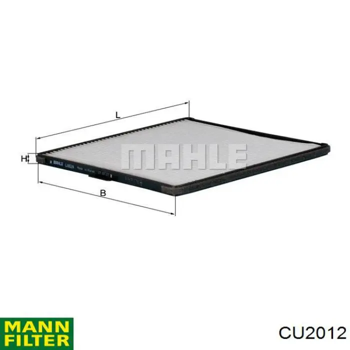 CU2012 Mann-Filter filtro habitáculo