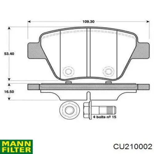 Comprar CU210002 Mann-Filter Filtro de aire del habitáculo