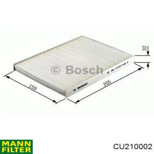 CU 21 000-2 Mann-Filter filtro habitáculo