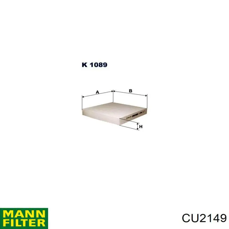 CU2149 Mann-Filter Filtro antipolen