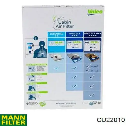 Filtro de habitáculo 715718 VALEO