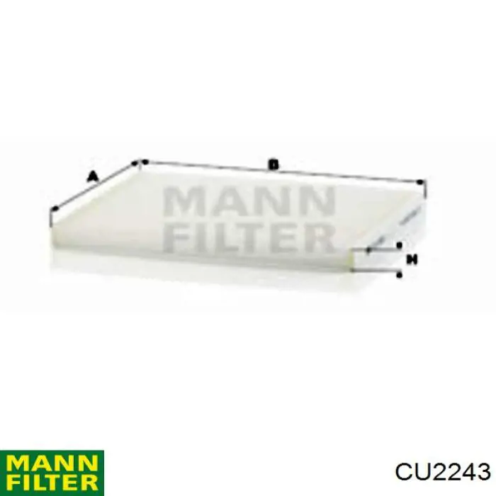 Filtro de habitáculo Opel Corsa X15