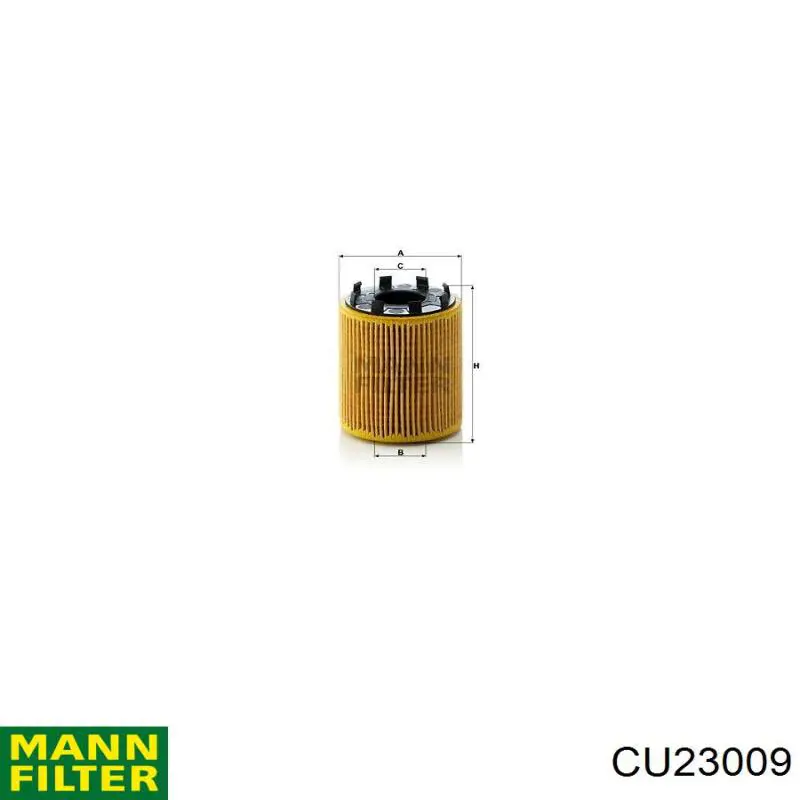 CU23009 Mann-Filter filtro de habitáculo