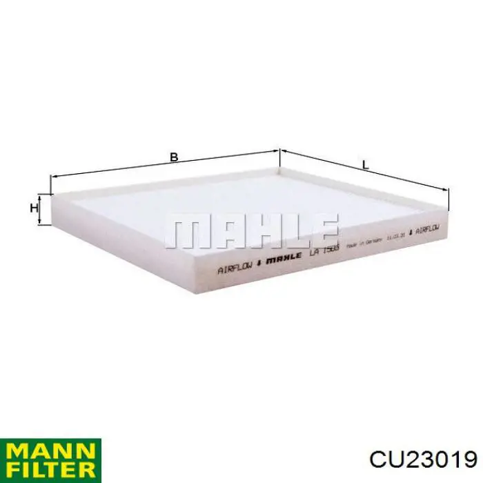 CU23019 Mann-Filter filtro habitáculo