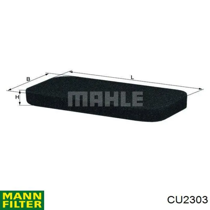 CU2303 Mann-Filter filtro habitáculo