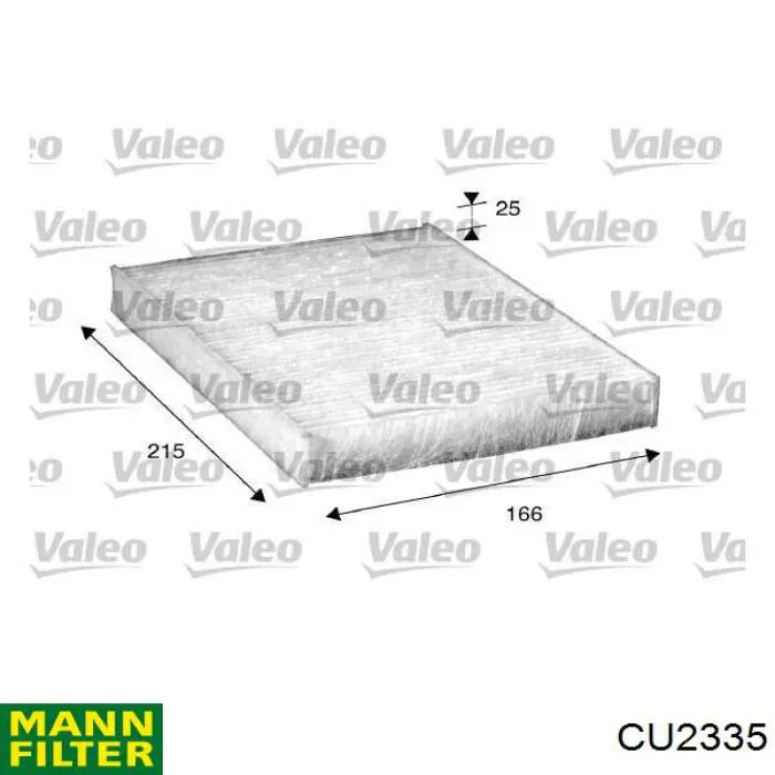 Comprar CU2335 Mann-Filter Filtro de aire del habitáculo
