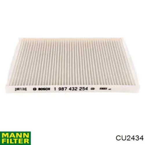 Filtro Aria Abitacolo MANN-FILTER CU 2434 – Per Auto, Qualità Originale, Antipolline E Particolato