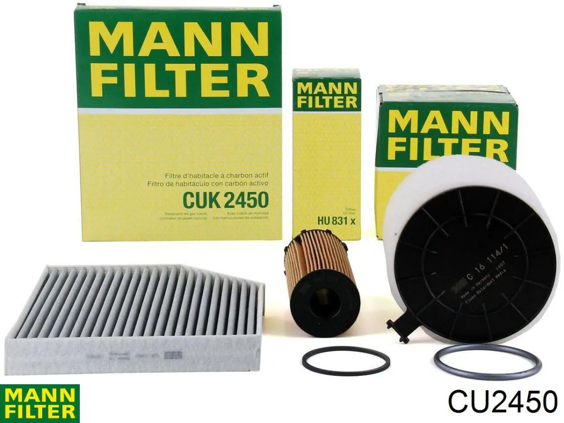Filtro de cabina Mann-Filter CU2450 precio, desde 7,51 EUR